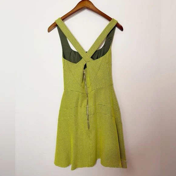 Missoni - Green Checkered Print Dress - Crossback Detail - size 6 - Beautiful - Picture 4 of 16